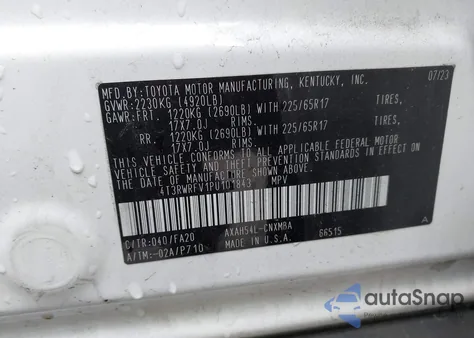 2023 Toyota Rav4 Xle Hybrid из США, поврежденный, VIN 4T3RWRFV1PU101843